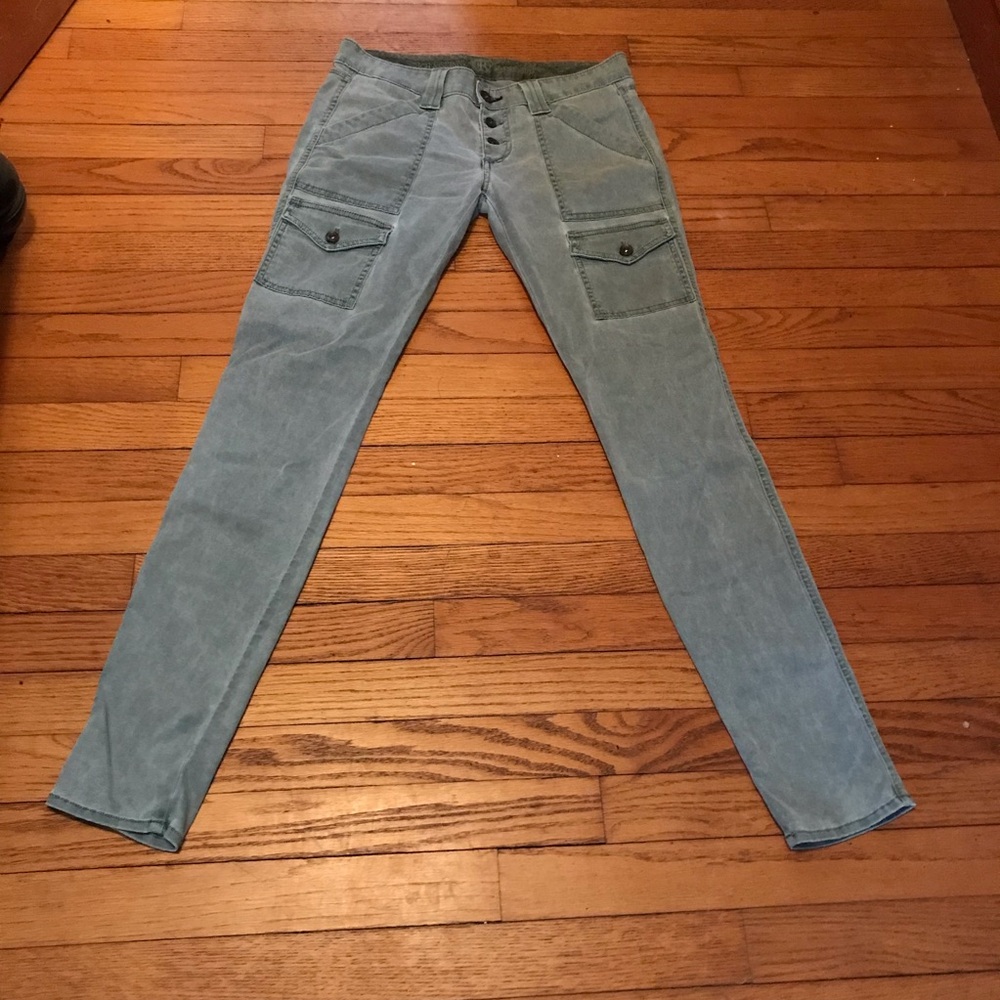 Rich & Skinny Cargo Jean in Aloe Size 27